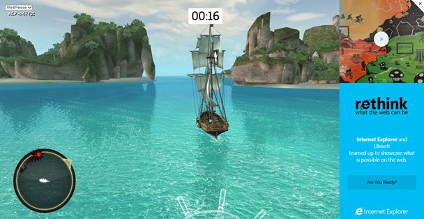Illustration de l'article sur Assassin’s Creed Pirates en démo sur Internet Explorer 11