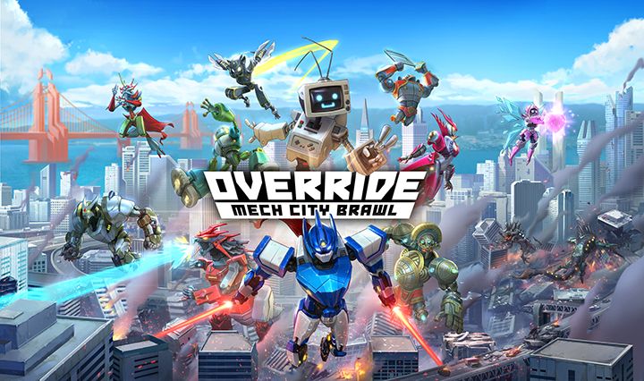 Illustration de l'article sur Override Mech City Brawldébarque sur Switch