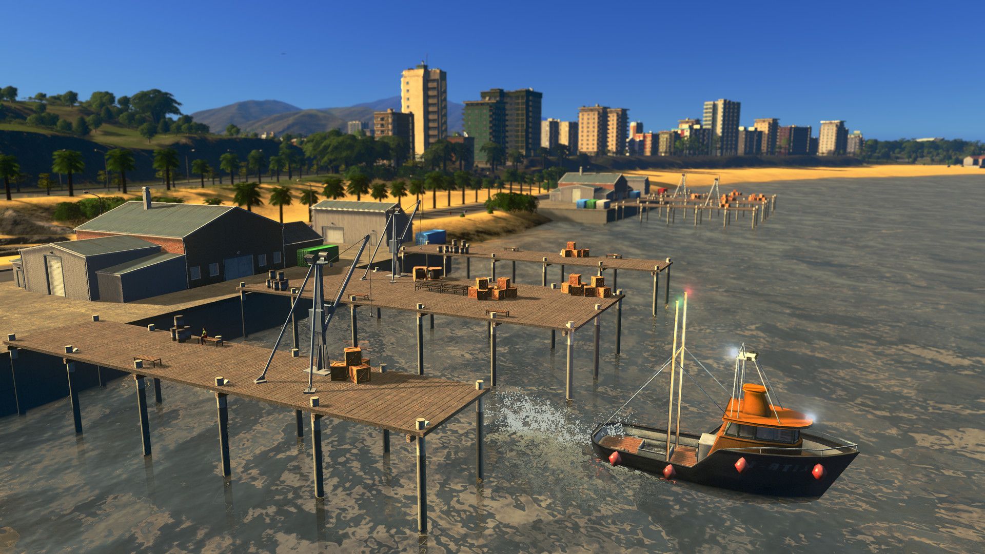 Illustration de l'article sur Cities : Skylines Sunset Harbor