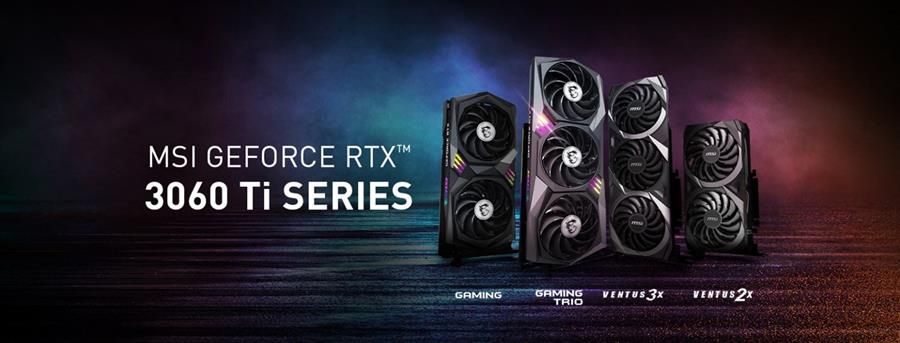 Illustration de l'article sur MSI dévoile ses nouvelles cartesNVIDIA GeForce RTX 3060 Ti