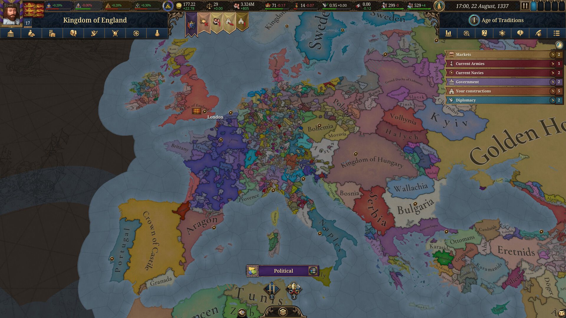 Illustration de l'article sur TEST : Europa Universalis V