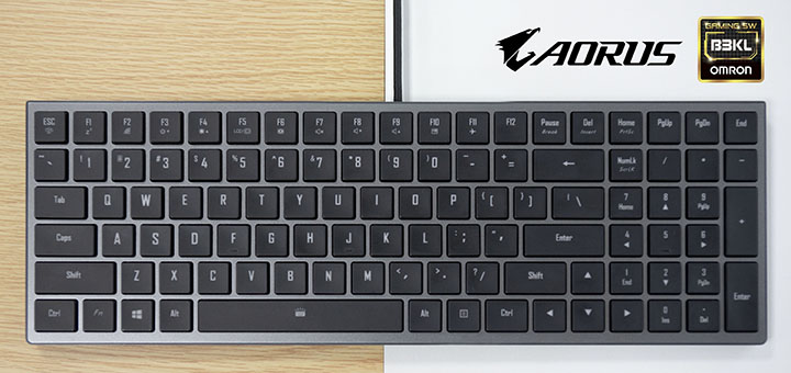 Illustration de l'article sur Gigabyte équipe son Aorus 17d’un clavier mécanique