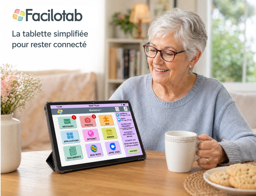 Illustration de l'article sur Facilotab Zen : une tablettesimplifiée pour les seniors