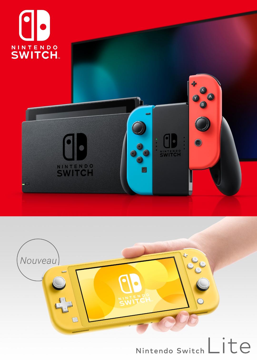 Illustration de l'article sur Nintendo présente la consoleSWITCH LITE
