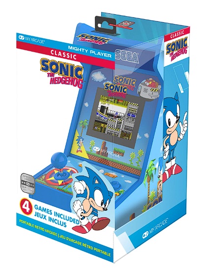 Retrouvez notre TEST :  Mini Arcade Sonic The Hedgehog (2025) Maximum Entertainment - Just For Games