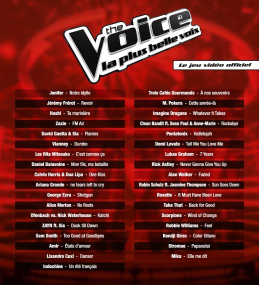 Illustration de l'article sur The Voice, La plus belle voix Le jeu vidéo officiel est disponible